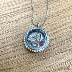 Origami Owl small locket.  Can change out charms.
